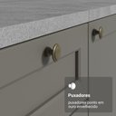 Ver imagem 6 de Balcão de Cozinha 40 cm 3 Gavetas (sem Tampo) Branco/Cinza Vik Madesa