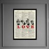 Quadro Decorativo Love em Libras 33x24cm - com Vidro:madeira Preta - 2