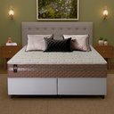 Ver imagem 2 de Conjunto Cama Box Queen c/ Molas Ensacadas Georgia Branco 158x198x60