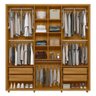 Guarda Roupa Casal Portinari Ripado 6 Portas Cumaru/opala - Madetec - 3