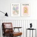 Ver imagem 2 de Kit 2 Quadros Artes Matisse Tons Pasteis 45x34cm - com Vidro:madeira Branca