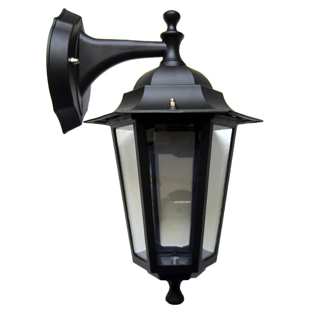 Arandela Colonial Preta 35cm 1E27 PARIS LUZ