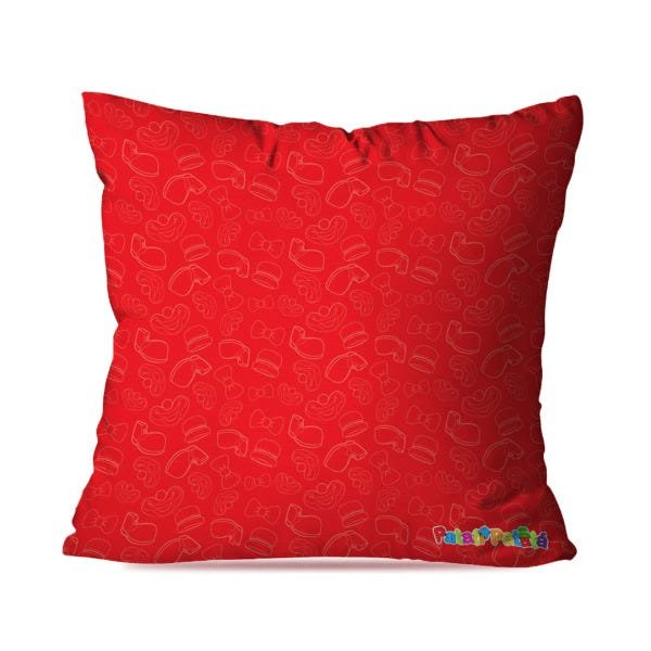 Kit 4 Capas para Almofadas Decorativas Patatá e Patati com Gravata - PRODUTO LICENCIADO 45x45cm - 4