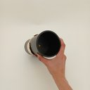 Ver imagem 3 de Vaso Decorativo Enfeite Casa Metal 24x10x10cm Preto