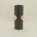 Ver imagem 2 de Vaso Decorativo Enfeite Casa Metal 24x10x10cm Preto