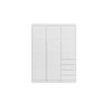 Guarda Roupa Branco 3 portas e 4 gavetas Pérola Branco - Phoenix Baby - 3