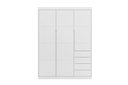 Ver imagem 3 de Guarda Roupa Branco 3 portas e 4 gavetas Pérola Branco - Phoenix Baby