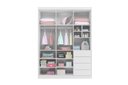 Ver imagem 2 de Guarda Roupa Branco 3 portas e 4 gavetas Pérola Branco - Phoenix Baby