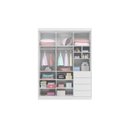 Ver imagem 2 de Guarda Roupa Branco 3 portas e 4 gavetas Pérola Branco - Phoenix Baby