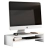 Base Suporte Stand para Monitor Setup Soft Elevado 65x15cm em 100% Mdf Branco - Abmaza - 4