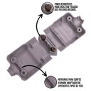 Ver imagem 3 de Kit 4 Pino Plug Prensa Cabo Bipolar 2p 20a 250v Ilumi Cor:cinza