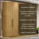 Ver imagem 3 de Guarda Roupa Grande 7portas 2gavetas Marrocos Ripado Megasul