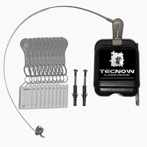 01 Trava Carrinho De Compras Condominio + 10 Chaves Tecnow