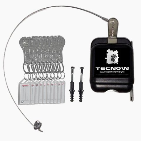 01 Trava Carrinho de Compras Condominio + 10 Chaves Tecnow