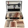 Kit Faqueiro Churrasco Ou Cozinha Com Maleta 25 Peças Em Aço Inox Marrom - 3