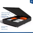 Ver imagem 4 de Cama Box Baú com Colchão de Espuma D60 Double Face Guarda Costas Comfort Force Probel Queen 158cm