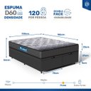 Ver imagem 2 de Cama Box Baú com Colchão de Espuma D60 Double Face Guarda Costas Comfort Force Probel Queen 158cm