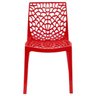 Cadeira Empilhavel Gruvyer Coral Polipropileno Vermelha - 2