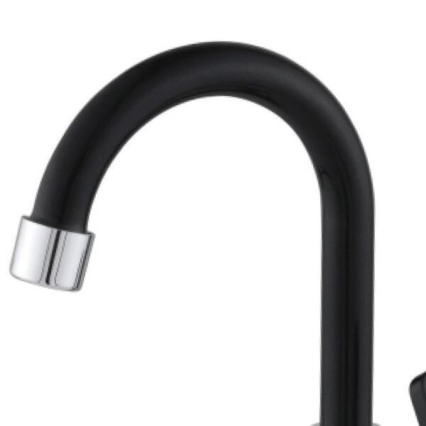 Torneira Banheiro Lavabo Leão ABS Preto/Cromado Leão Metais - 3