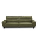 Ver imagem 2 de Sofá Decorativo Ashton 3 Lugares Sala de Estar 236cm Pés em Aço Couro Fendi G88 - Gran Belo