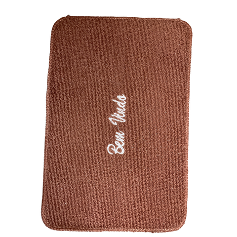 Capacho Bordado 40x60 100% Propileno - Bem Vindo - Marrom