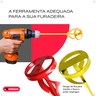 Misturador Batedor de Argamassa Cimento Tinta Gesso para Furadeira - 3