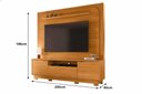 Ver imagem 4 de Rack com Painel Nilo para Tv de até 75 Polegadas (com Pés) - Cinamomo - Madetec