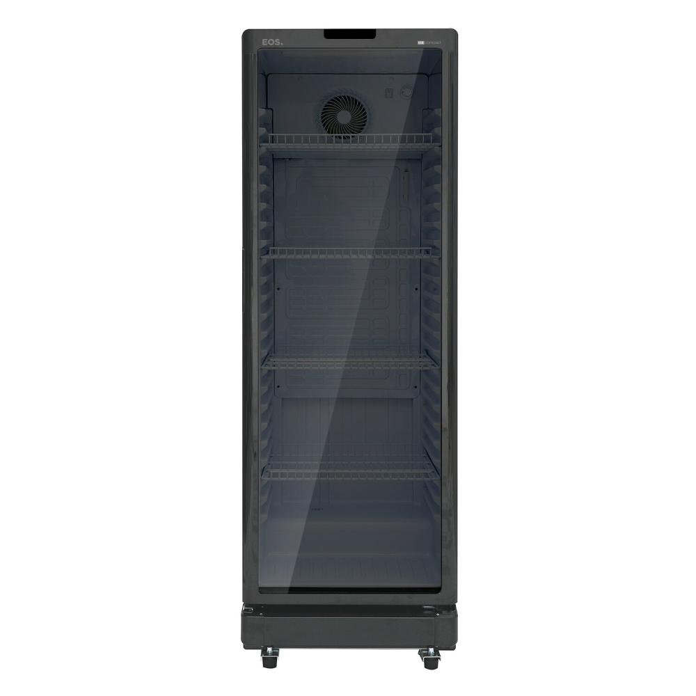 Refrigerador Expositor Vertical Eos 286 Litros Eco Gelo Digital All Black Eev260p 220v
