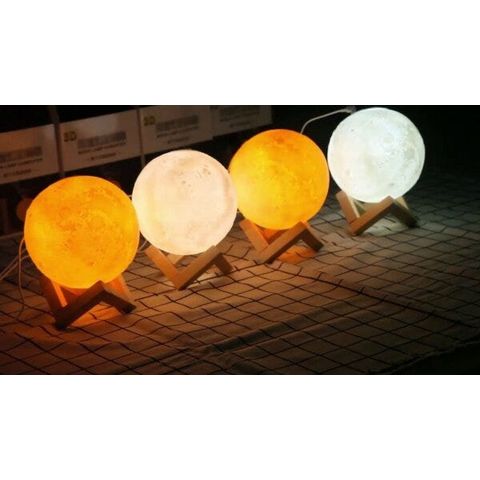Umidificador Aromatizador Purificador De Ar Lua 3d Led