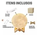 Ver imagem 4 de Umidificador Aromatizador Purificador De Ar Lua 3d Led