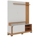 Ver imagem 1 de Home Suspenso para TV Safira 65 Polegadas MDF-MDP 2 Portas Off White Matte Freijo Colibri Móveis