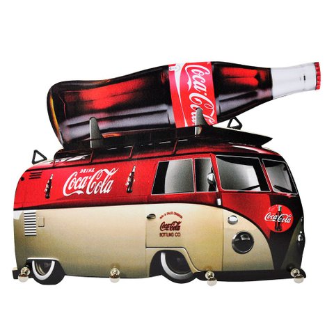 Porta chaves Perua Kombi de Parede Decorativo - Coca Cola