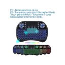 Ver imagem 7 de Mini Teclado Wirele Bluetooth Com Luz Pc Tv Ps3 Xbox Boxtv