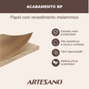 Ver imagem 7 de Estante para Livros Orgânica Curva 1 Gaveta 180cm 100% MDF BP com Pés em Madeira Maciça Aura Marrom/Hanover