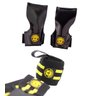 Kit Calistenia Novo Hand Grip Zeus Munhequeira De Pulso - P - 3