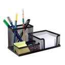 Ver imagem 1 de Porta Caneta Lápis Organizador Preto Mesa Escritório