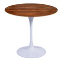 Ver imagem 1 de Mesa Saarinen Redonda Pau Ferro 90cm - Base Branca mgsaarinen