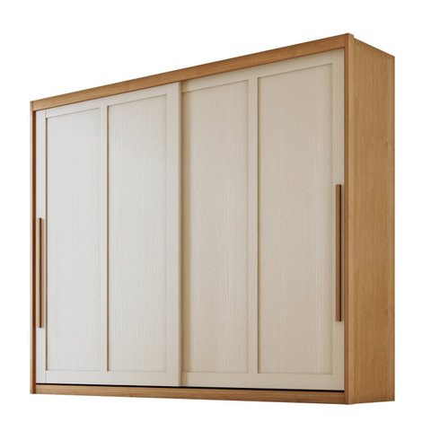 Guarda Roupa Casal Atraente 100% MDF 2 Portas de Correr 6 Gavetas