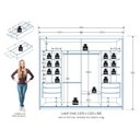 Ver imagem 3 de Guarda-roupa Mdf 2 Portas 6 Gavetas Atraente