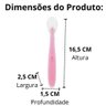 Colher Anatómica Silicone para Desenvolvimento do Bebe Buba Talher Infantil Rosa - 3