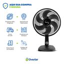 Ver imagem 7 de Ventilador De Mesa 30 cm com 6 Pás  Compacto Turbo Potente Silencioso