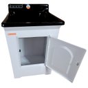 Ver imagem 5 de Gabinete em Plástico Abs com Tanque de Fibra 40 Litros e Base para Torneira de Mesa