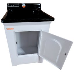 Gabinete em Plástico Abs com Tanque de Fibra 40 Litros e Base para Torneira de Mesa - 5