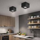 Ver imagem 2 de Luminária Plafon Box de Sobrepor 17x11cm Aluzinc Preto PAR30 Bivolt E27 Externa Interna Dital