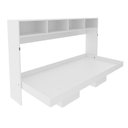 Ver imagem 2 de Cama de Solteiro Articulada Dobrável Flex Horizontal com 6 Nichos Cm8020 Tecnomobili Branco