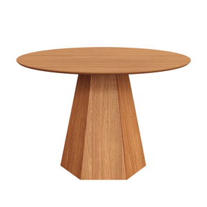 Mesa de Jantar 6 Lugares com Pé Hexagonal Freijó