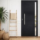 Ver imagem 2 de Porta de Giro Alumínio Preto Lambril c/Visor Lateral Px 80cm Maxx - 210x100 - Esquerda