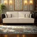 Ver imagem 1 de Sofá Modular 3 Lugares Filipi 2,12m Suede Bege - Corino Marrom
