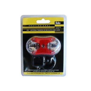Lanterna Traseira Com 9 Leds Para Bicicleta 9tc Eda