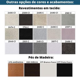 Poltrona MH-3685 Herval Madeira Eucalipto Estofado em Linho Havana Bege C1 - 3